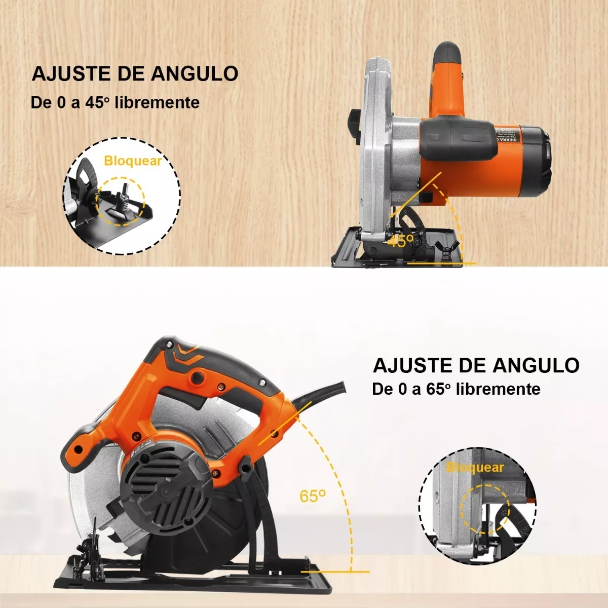 Disco Sierra Circular 1500w 7-1/4 