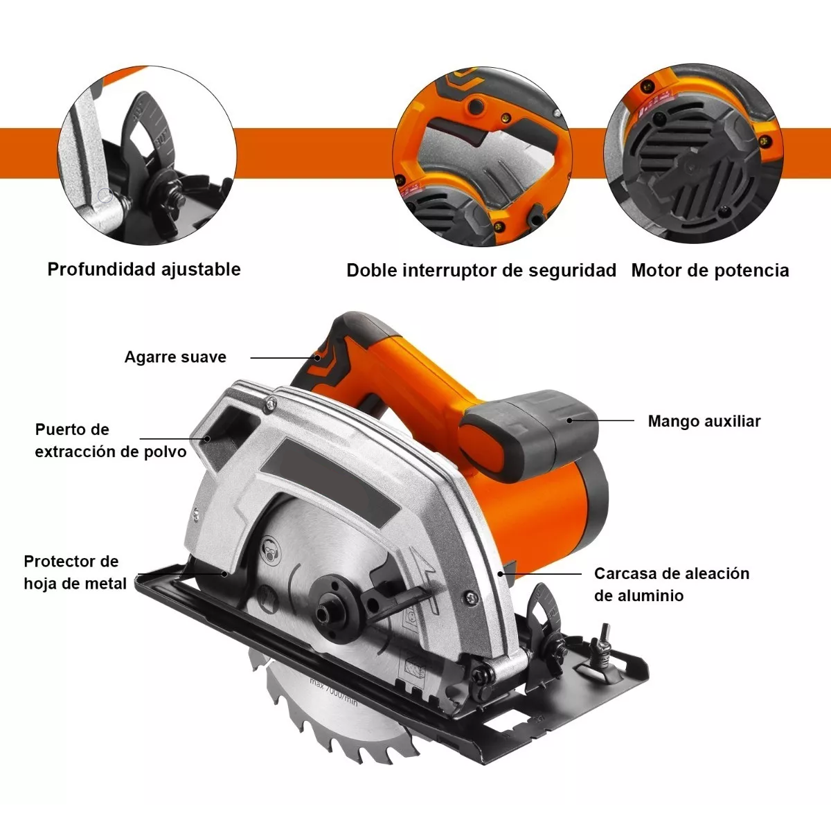 Disco Sierra Circular 1500w 7-1/4 