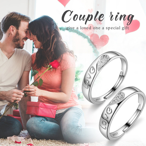 Anillos pareja plata hotsell