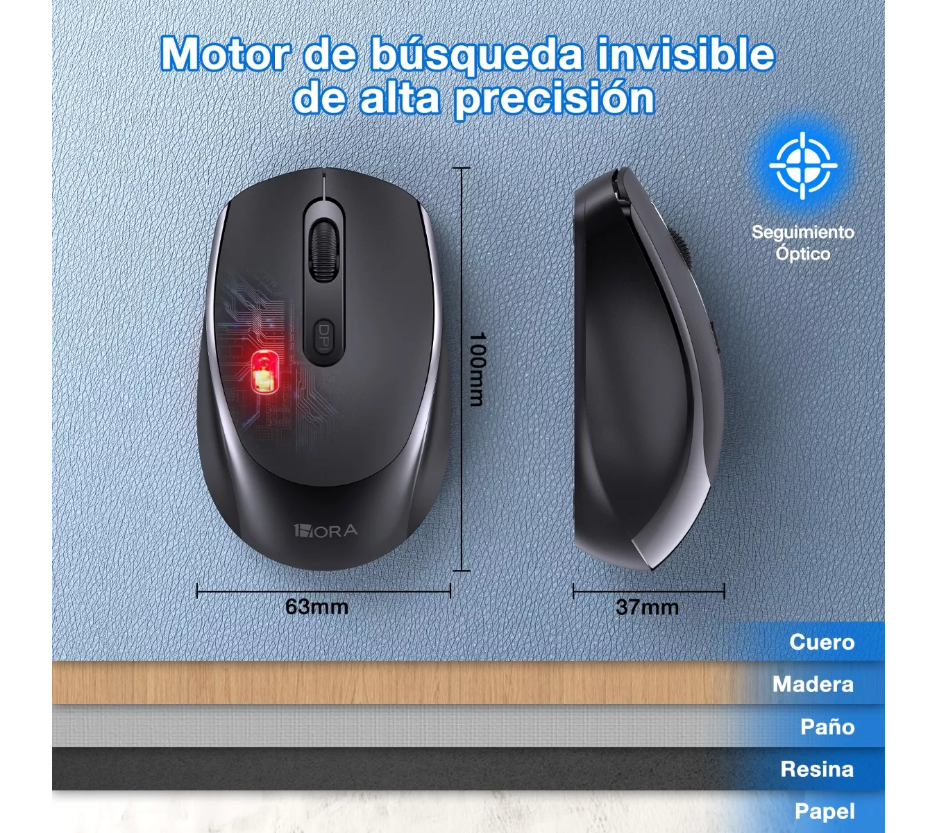 ML Ratón Inalámbrico Mouse Silencioso Portátil 2.4g 3 Dpi Ratón De Computadora Con Receptor Usb Para Laptop, Pc, Notebook Pilas Aa Incluidas