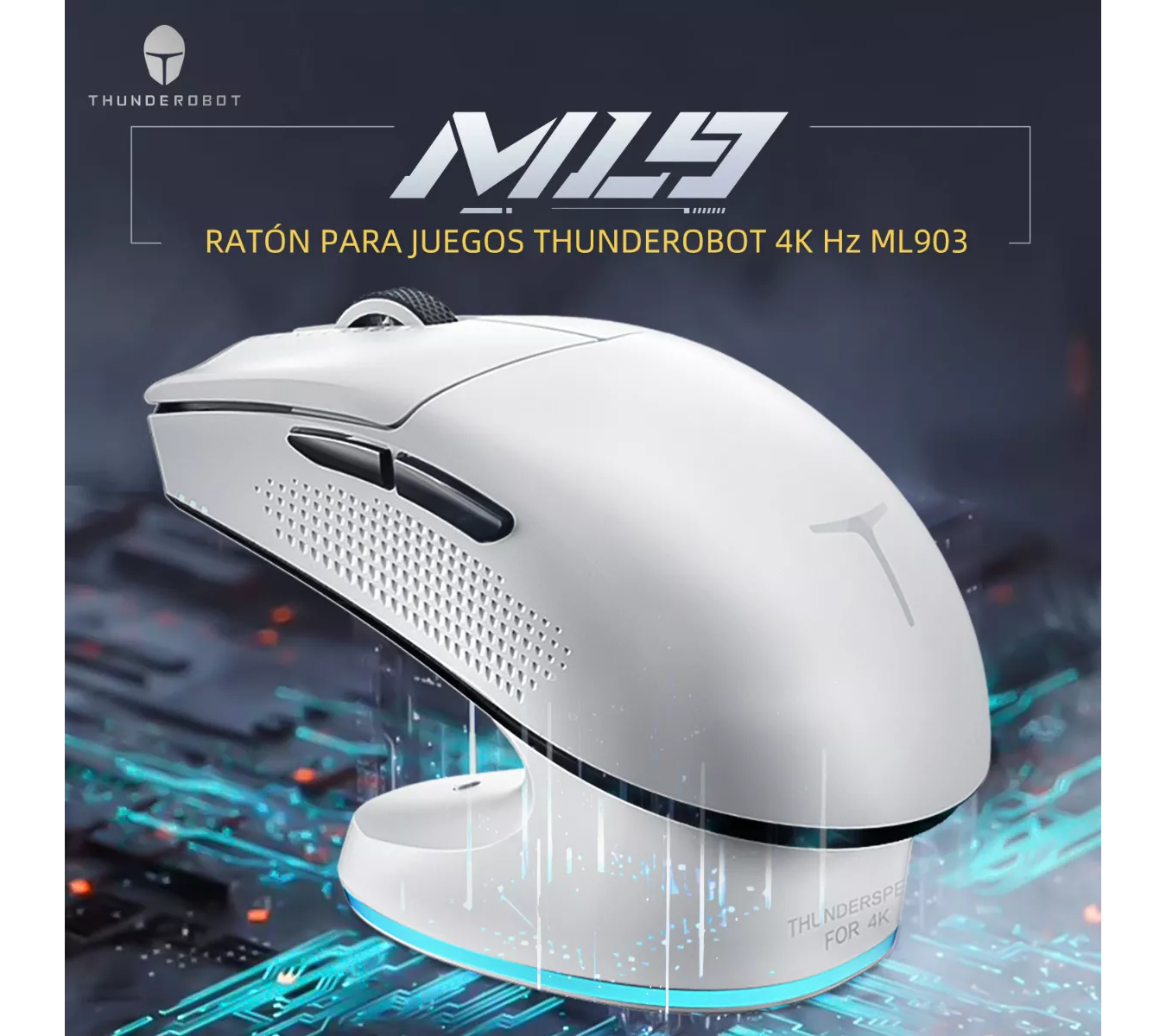 ML 4khz Mouse Inalámbrico Gamer Rgb Thunderobot Ml903 Dpi26000
