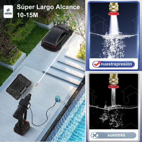Pistola para hidrolavadoras electrica inalambrica y portatil Adeske A1001B