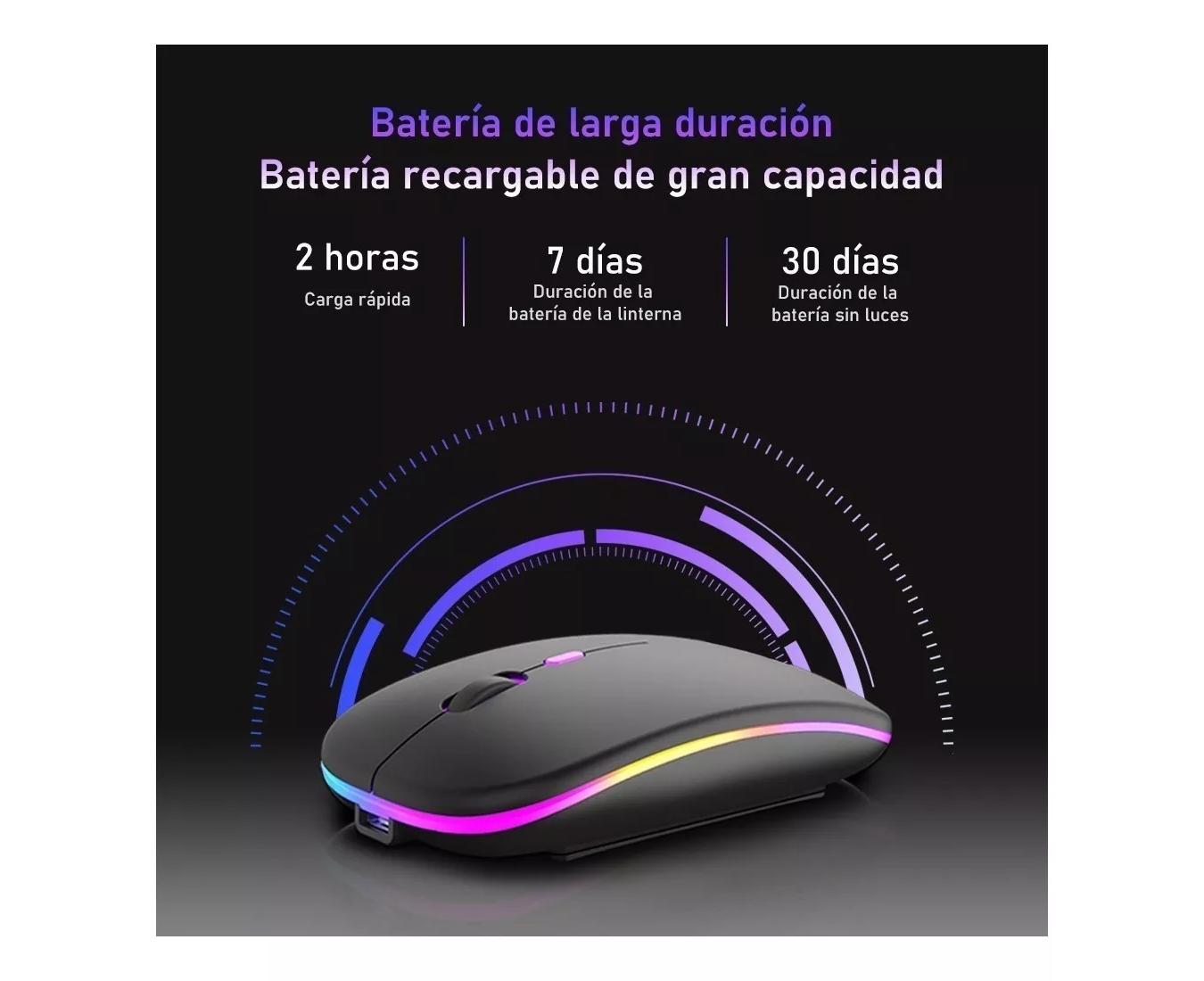 ML Mouse inalámbrico recargable Free Wolf X15 negro.