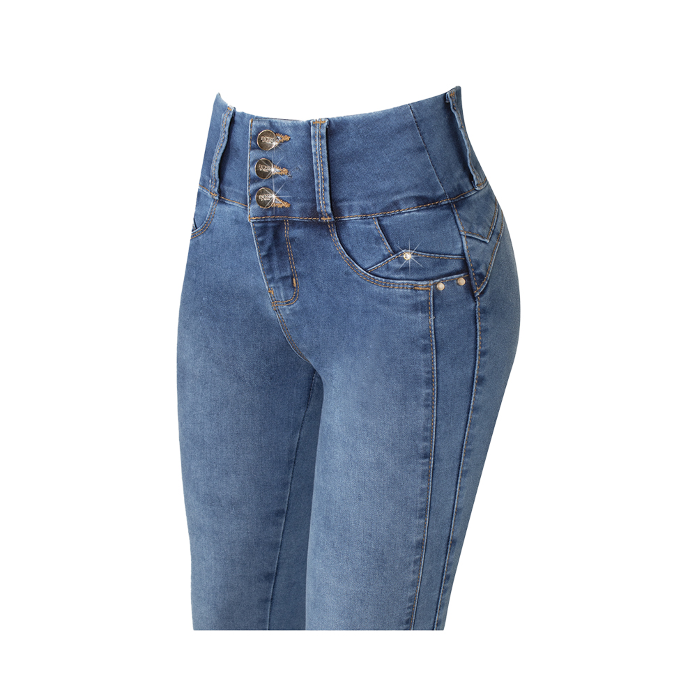 Jeans Pantalon Colombiano Levanta Pompa Skinny URISOL Excess by Praga Jeans EXC-016.