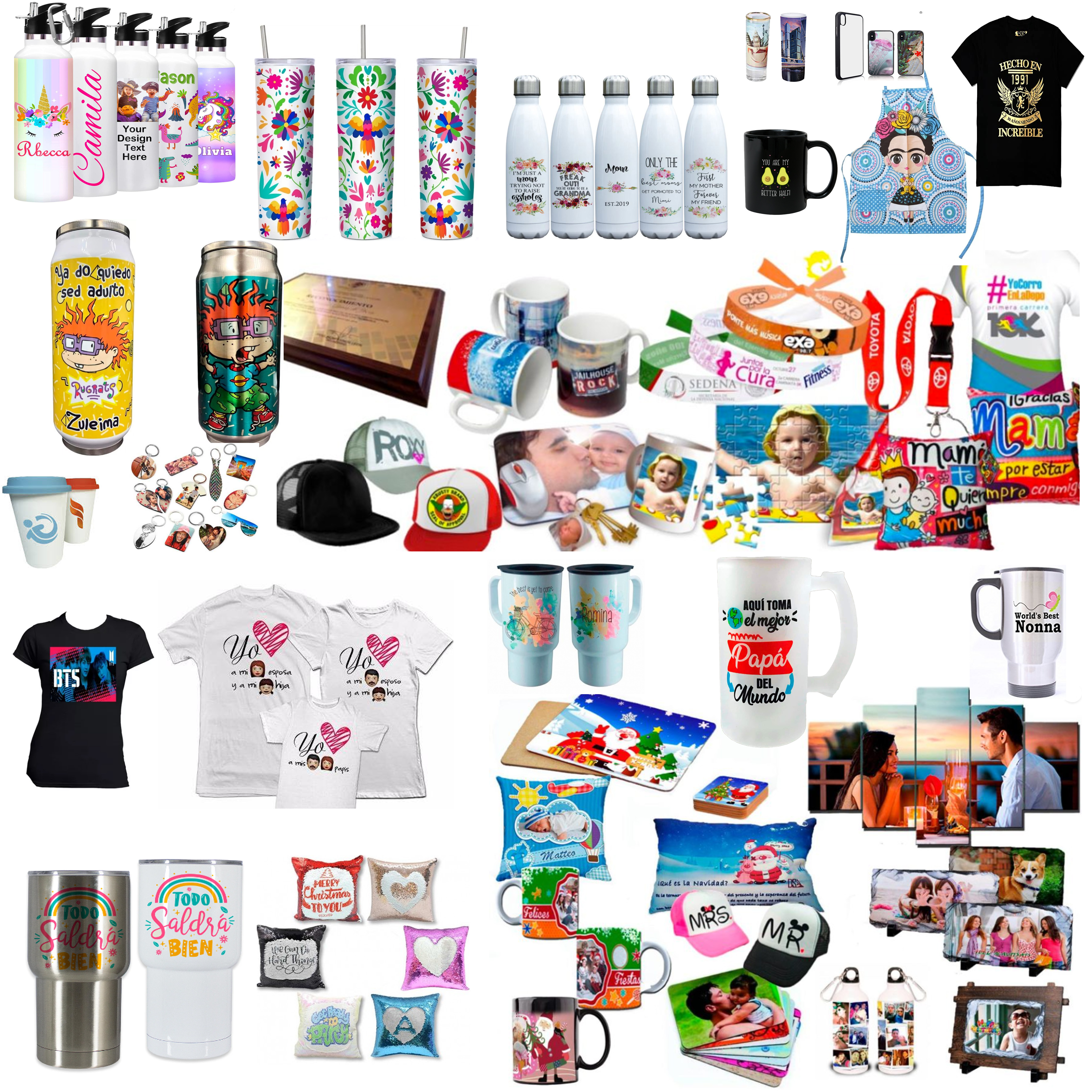 PLANCHA COMBO DE 8 EN 1 A " 15 EN 1 " SUBLIMACION + EPSON ECOTANK + 150 REGALOS.