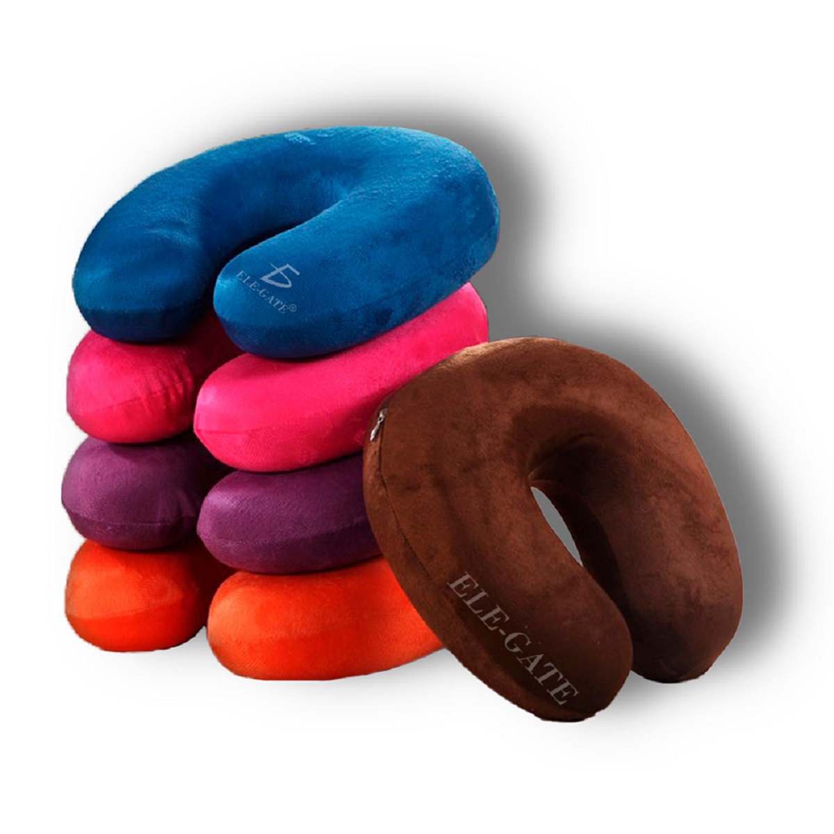 Cojín De Cuello Cómodo, Almohada Viaje Espuma Viscoelástica.