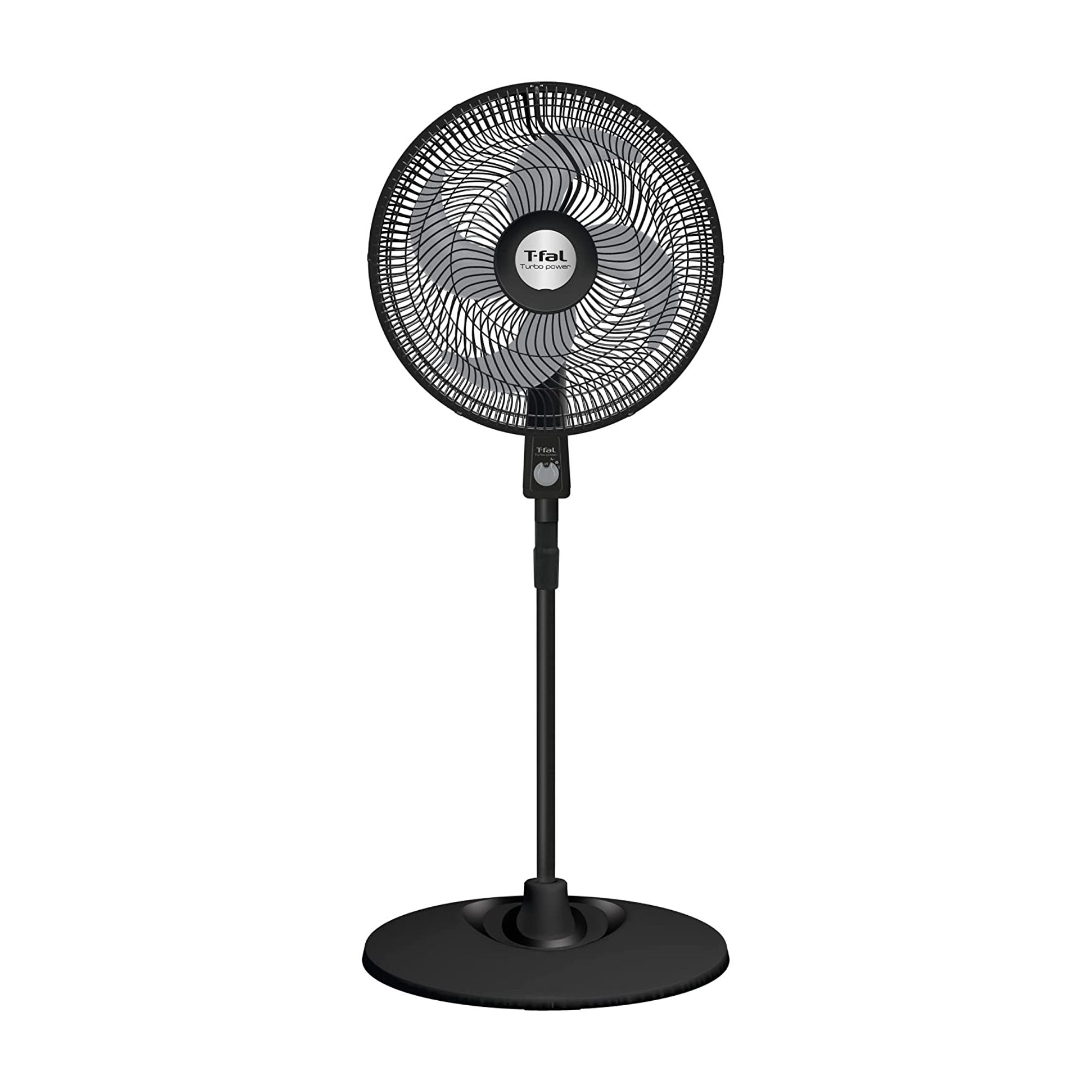 Ventilador de pedestal t-fal turbo power 18 pulgadas negro ve2910x0.