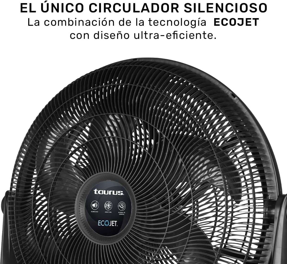 Ventilador de piso taurus rush 20 pulgadas negro 3 vel.