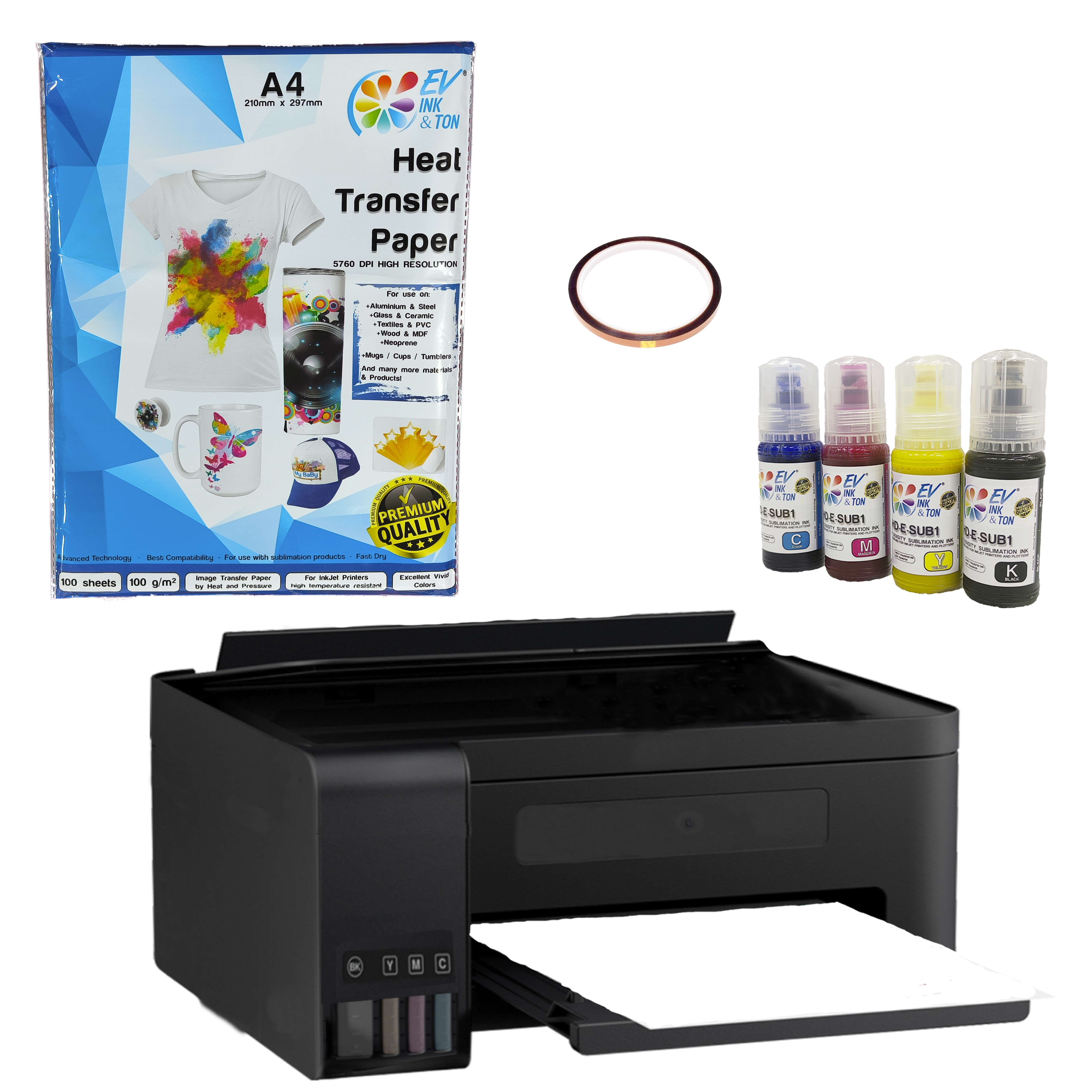 PLANCHA COMBO DE 8 EN 1 A " 10 EN 1 " SUBLIMACION + EPSON ECOTANK + 150 REGALOS.