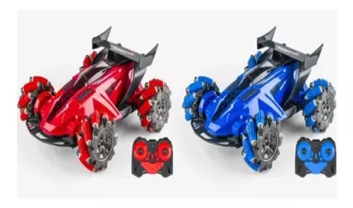 4wd Spray Stunt Truck Led 2.4g R/con Buggy Music Light Vapor Azul