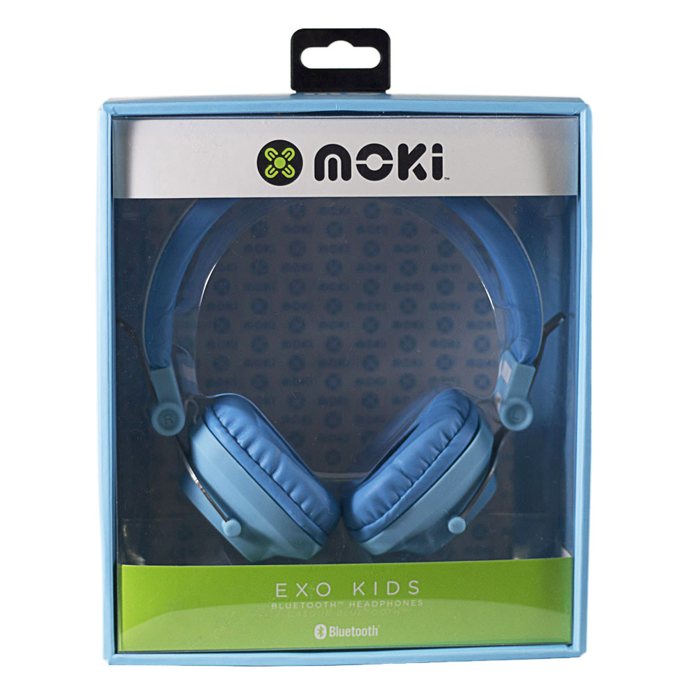Audífonos de Diadema Bluetooth para Niño y Niña Exo Kids Azul Moki