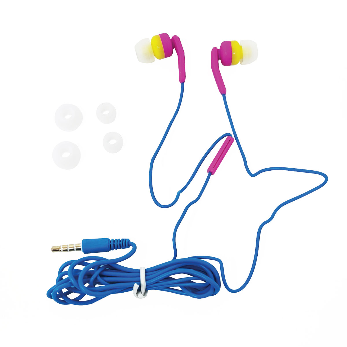 Audifonos Con Microfono Fashionable Rosa-azul Ihip Ipfash-3