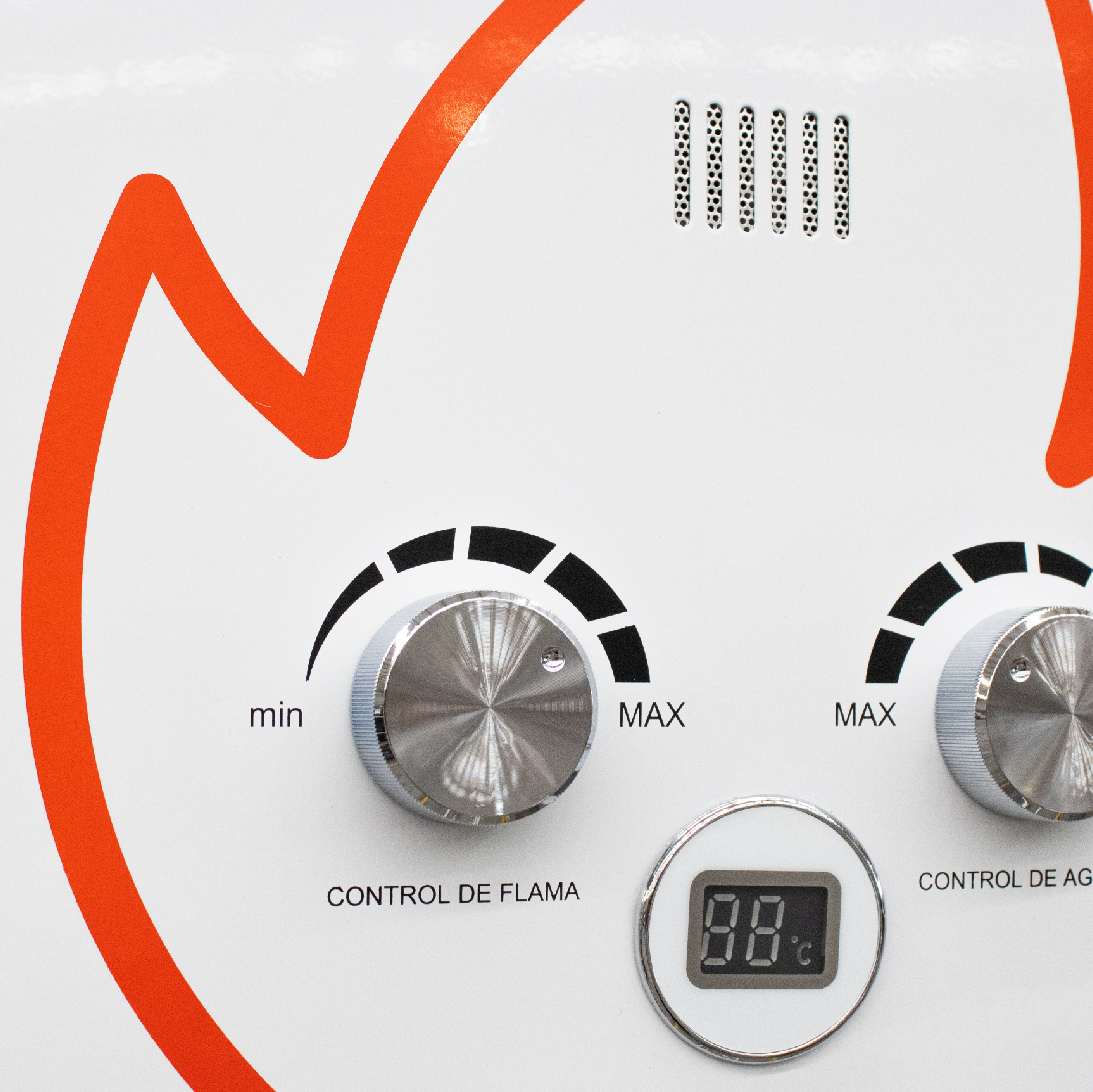 Boiler Calentador de Agua Instantáneo Gaxeco Eco9000 Gas LP 9 Litros .