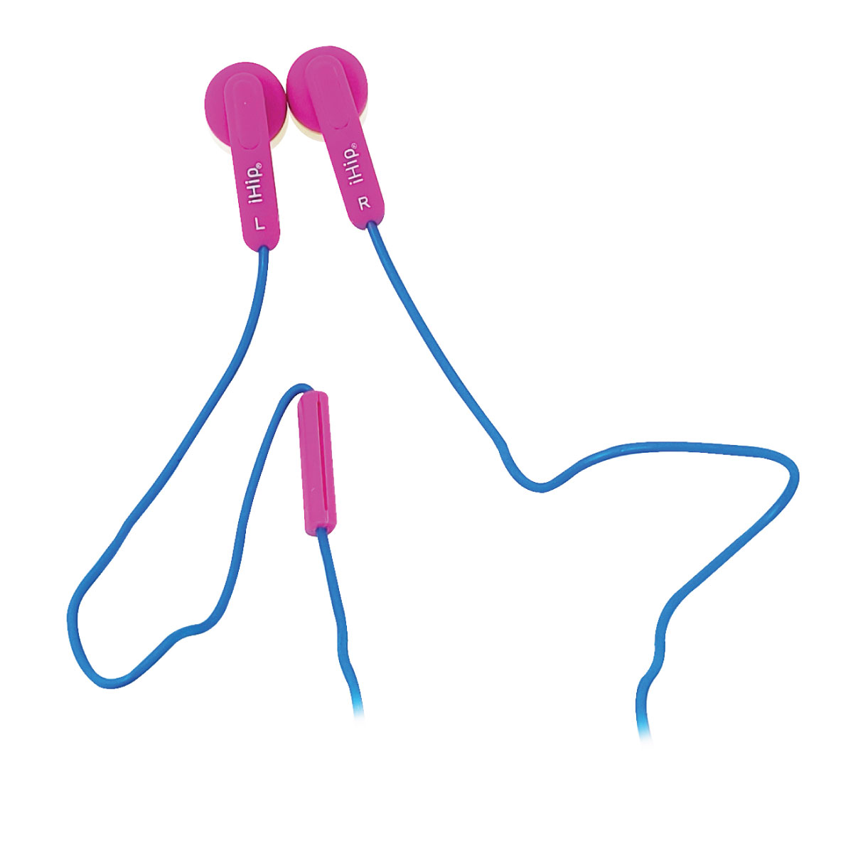 Audifonos Con Microfono Fashionable Rosa-azul Ihip Ipfash-3