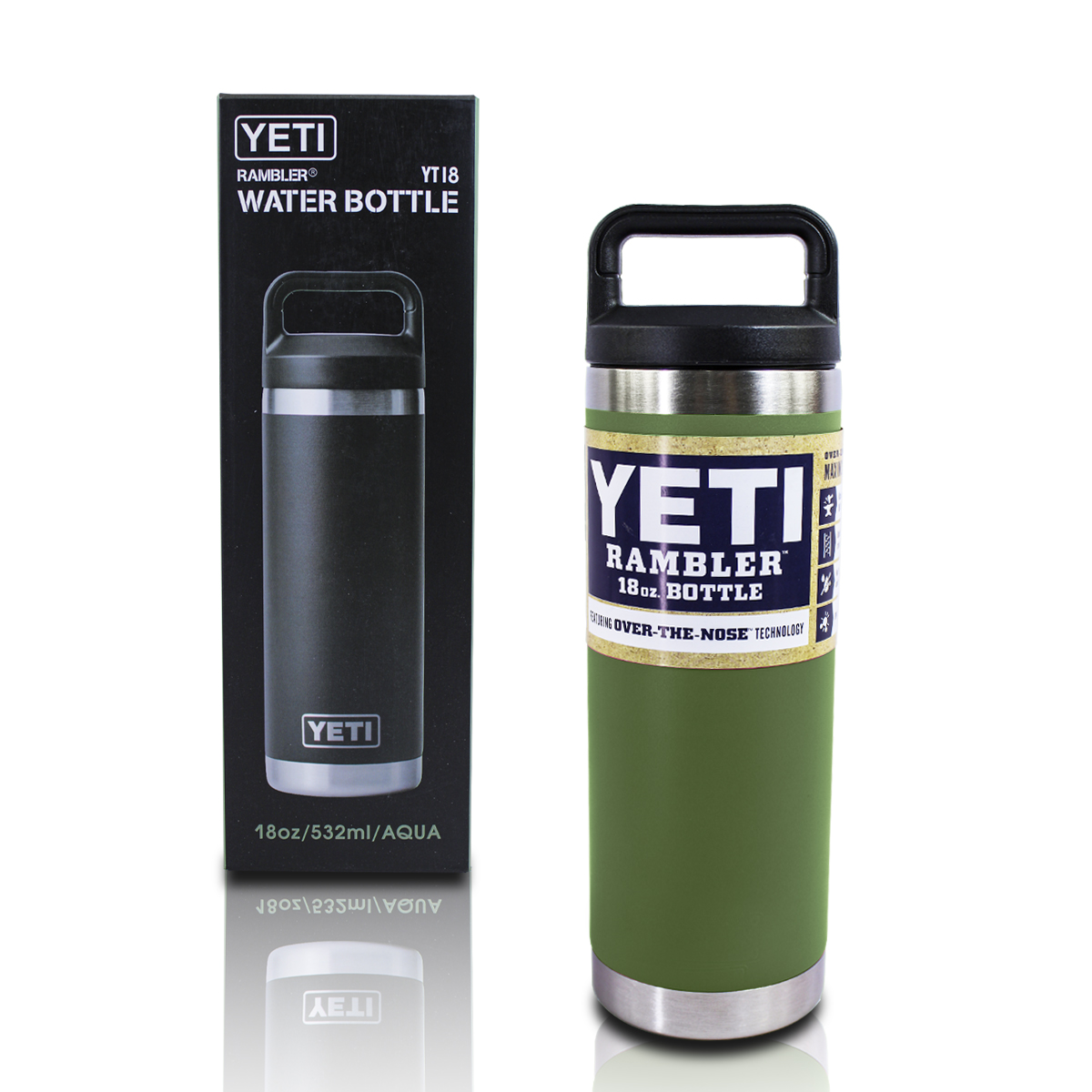 Yeti Botella Termica De Acero Inoxidable 18onz Colo Verde 