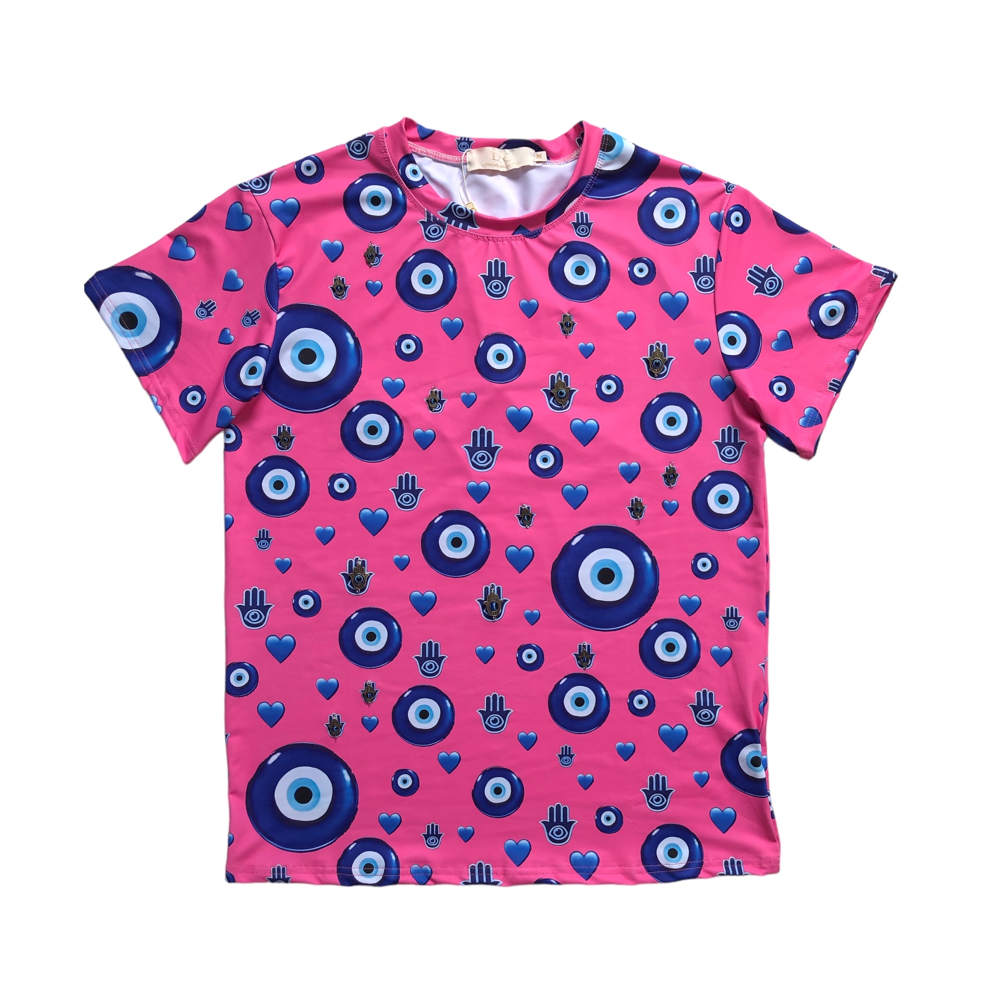 Playera Rosa Ojo Turco LC DESIGNS COLLECTION.