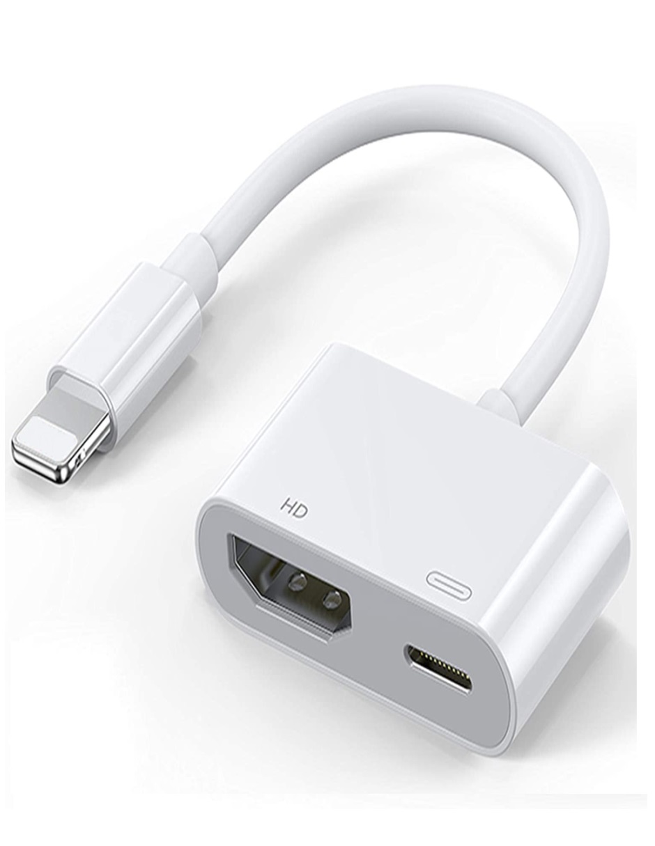 Adaptador Audio Vídeo Hd iPhone iPad Tv Hdtv 1080p 8pines