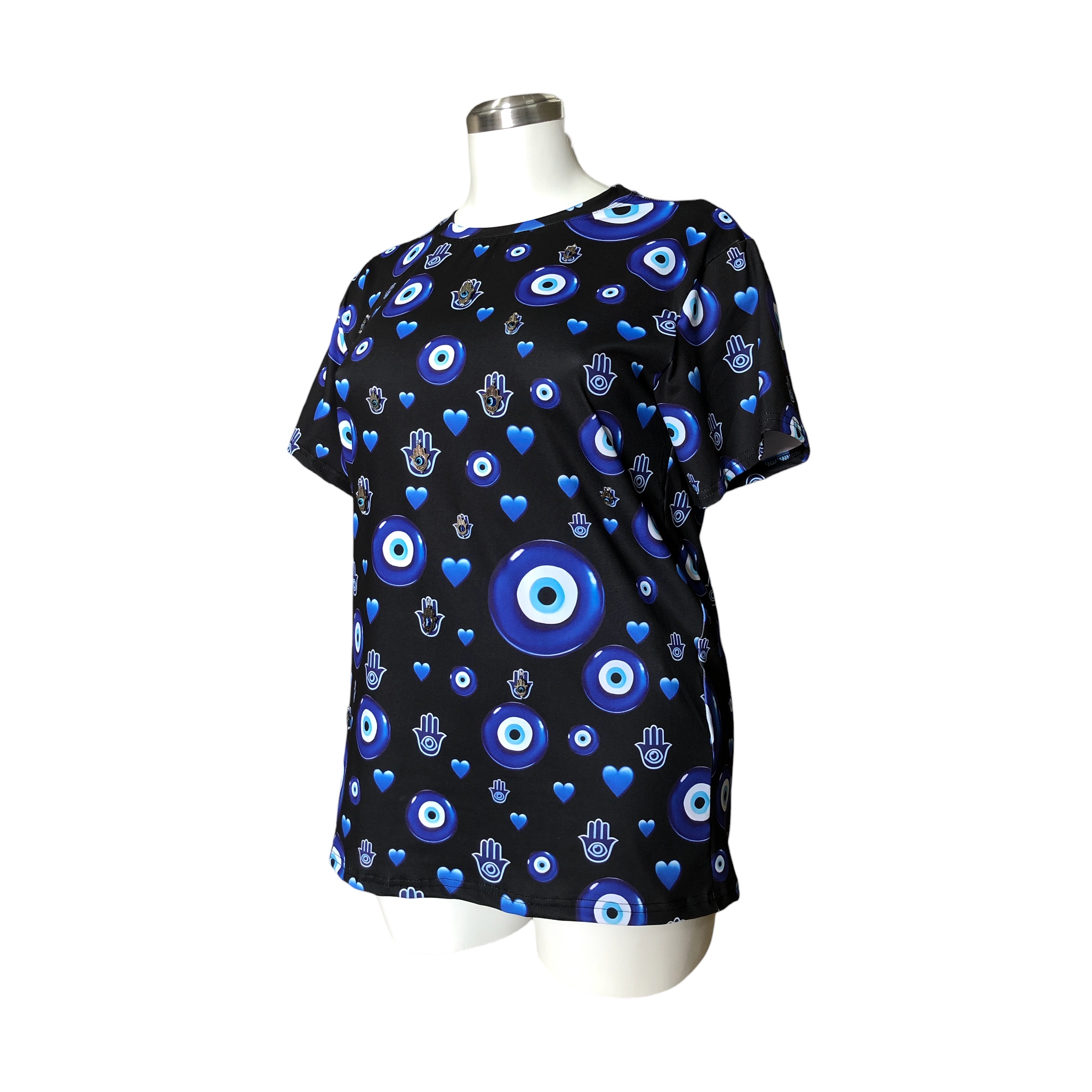 Playera Ojo Turco Black Curvy LC DESIGNS COLLECTION