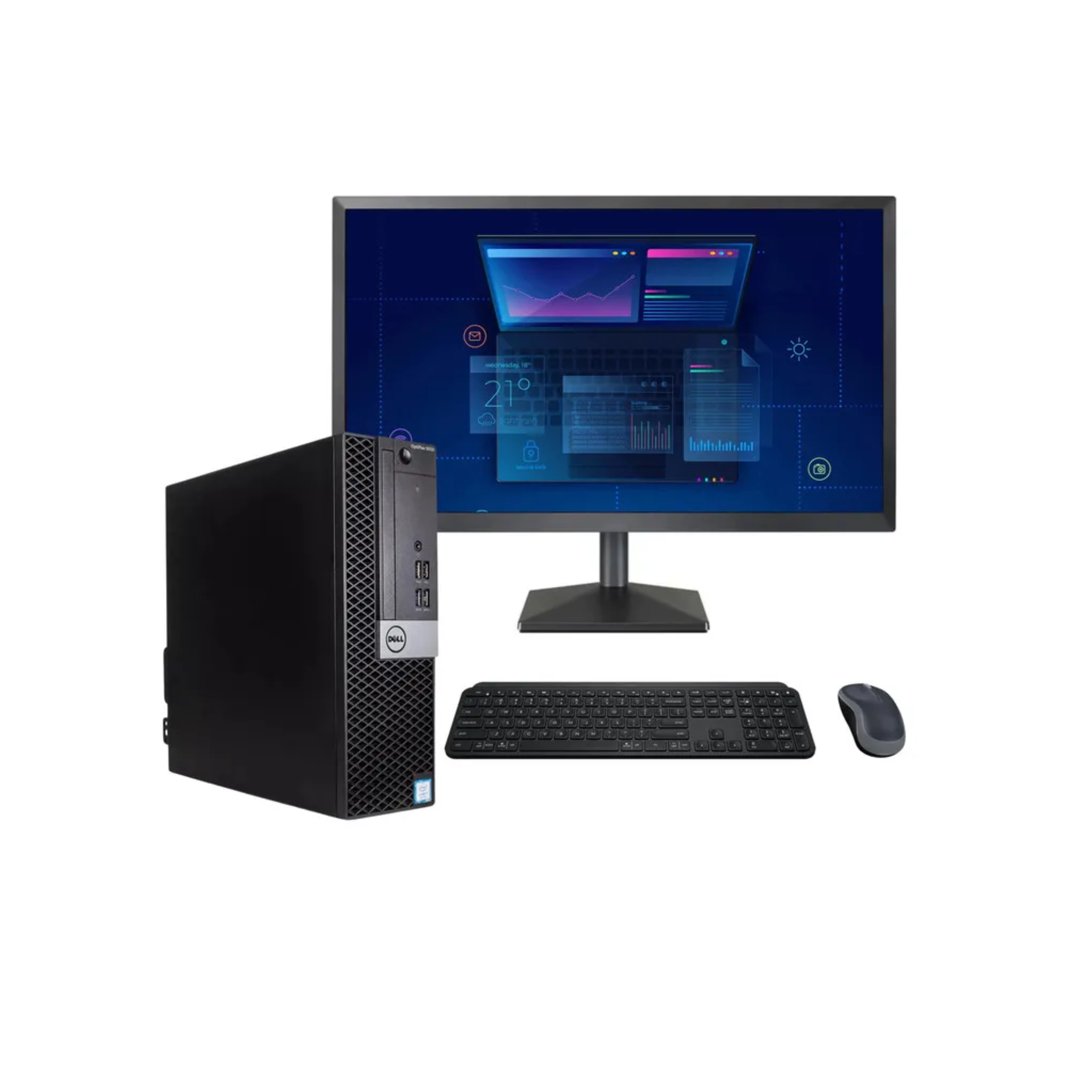 Equipo Completo Core I5 6ta 16gb Ram 480gb Ssd Monitor 22 pulg