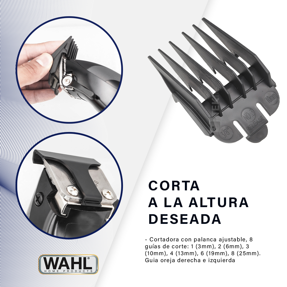 Juego De Cortadora De Cabello Sure Cut Wahl Semiprofesional Alambrica