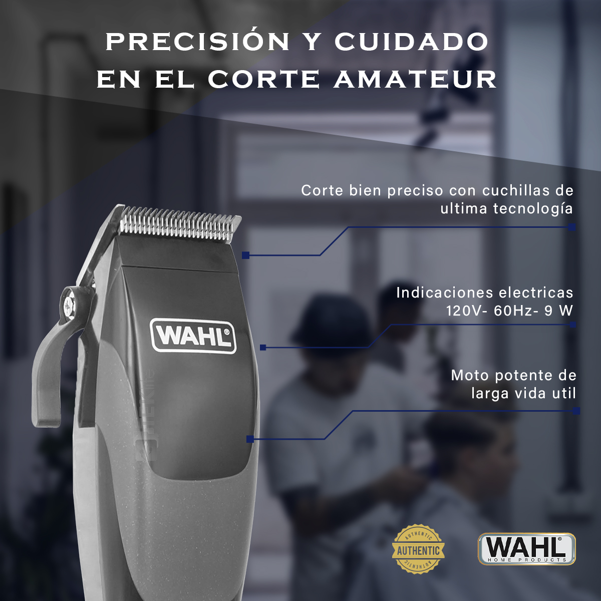 Juego De Cortadora De Cabello Sure Cut Wahl Semiprofesional Alambrica