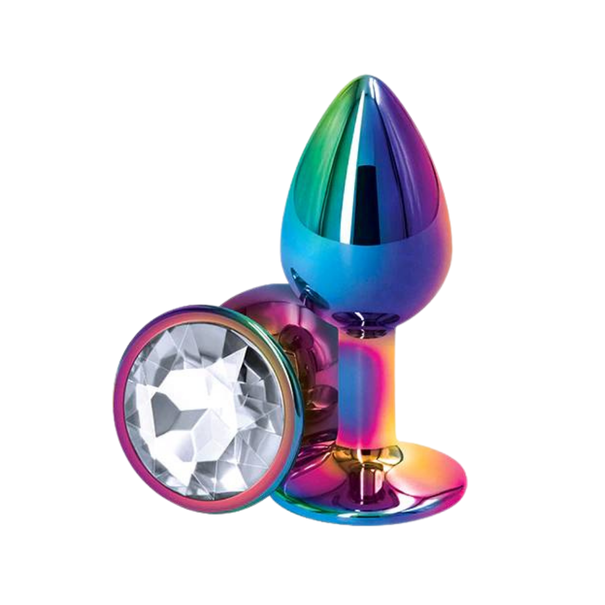 Plug Anal Suave Pequeño Para Principiantes Con Diseño De Gema Rosa