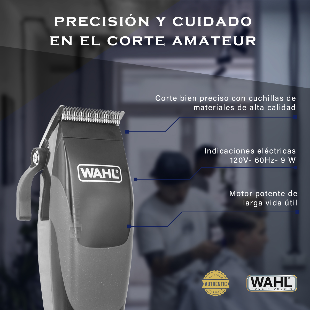 Juego De Cortadora De Cabello Sure Cut Wahl Semiprofesional Alambrica