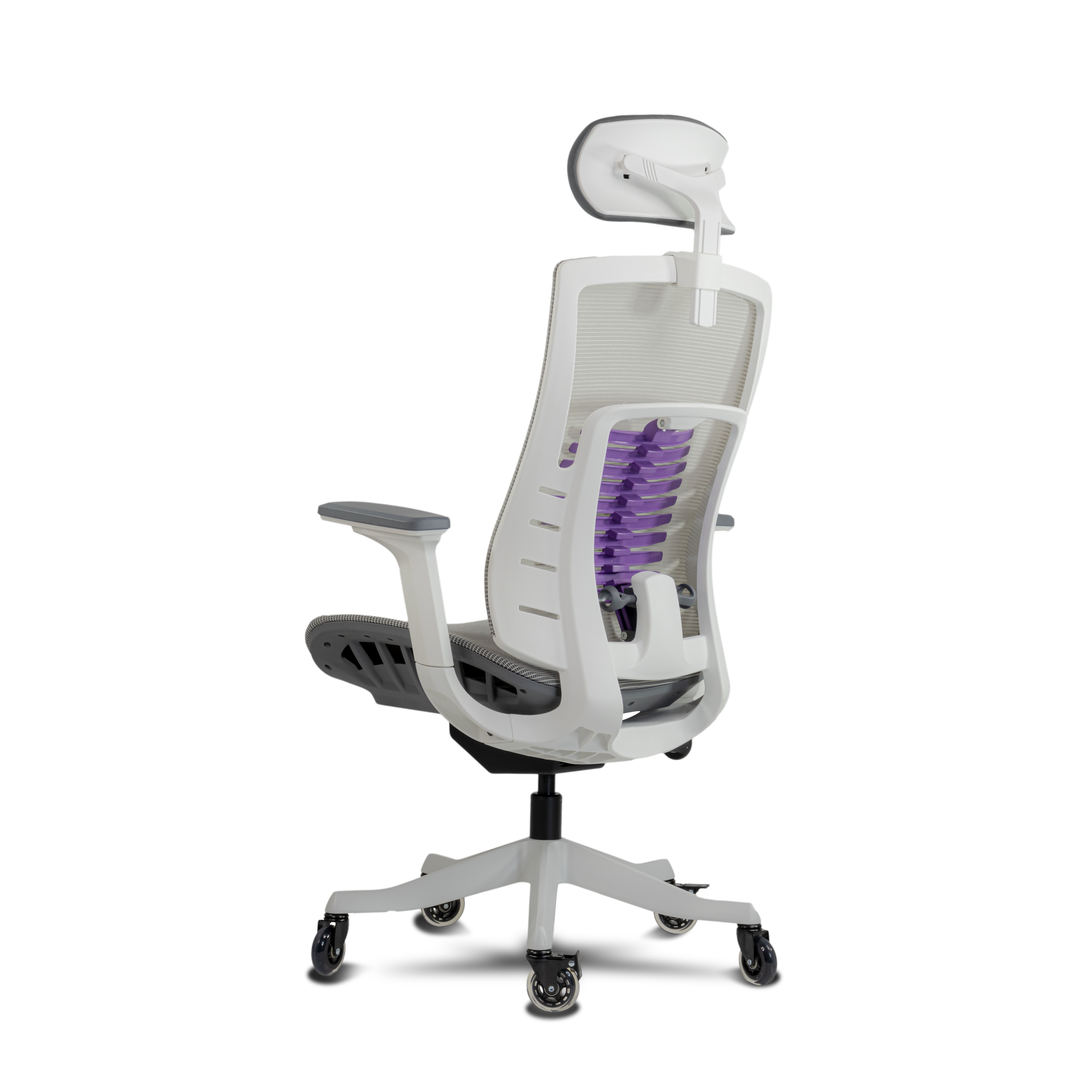 Silla Gamer Munfrost NASH Blanca Reclinable Soporte Lumbar Capacidad 180Kg Brazos 3D