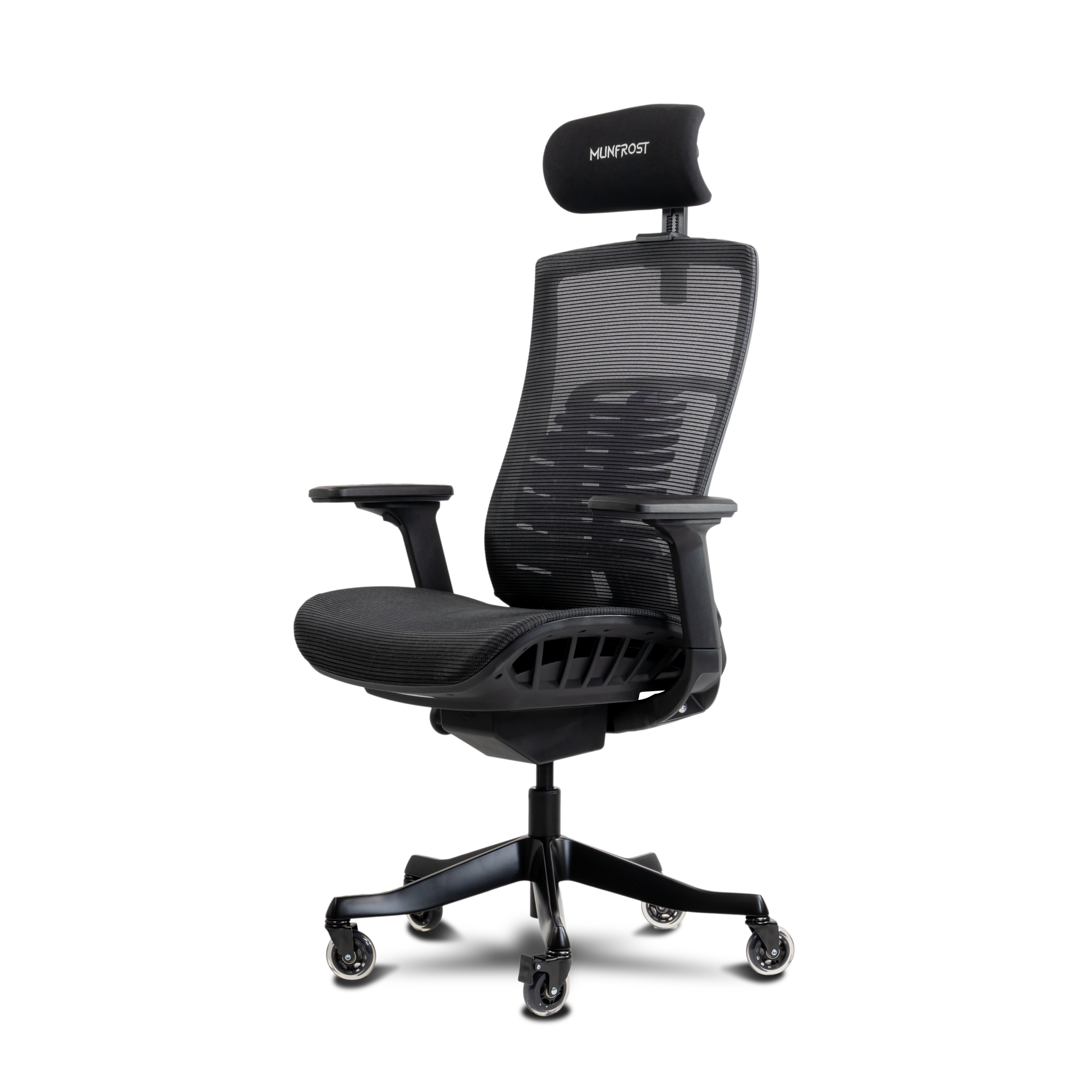 Silla Gamer Munfrost NASH Negra Reclinable Soporte Lumbar Capacidad 180Kg Brazos 3D