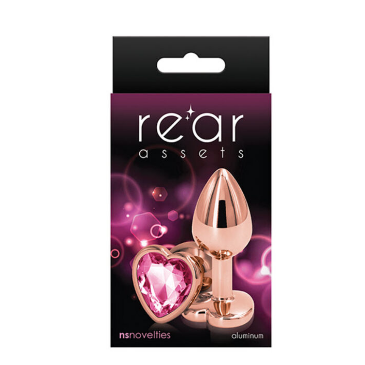 Plug Anal De Aluminio Con Gema Cute De Corazón Principiantes