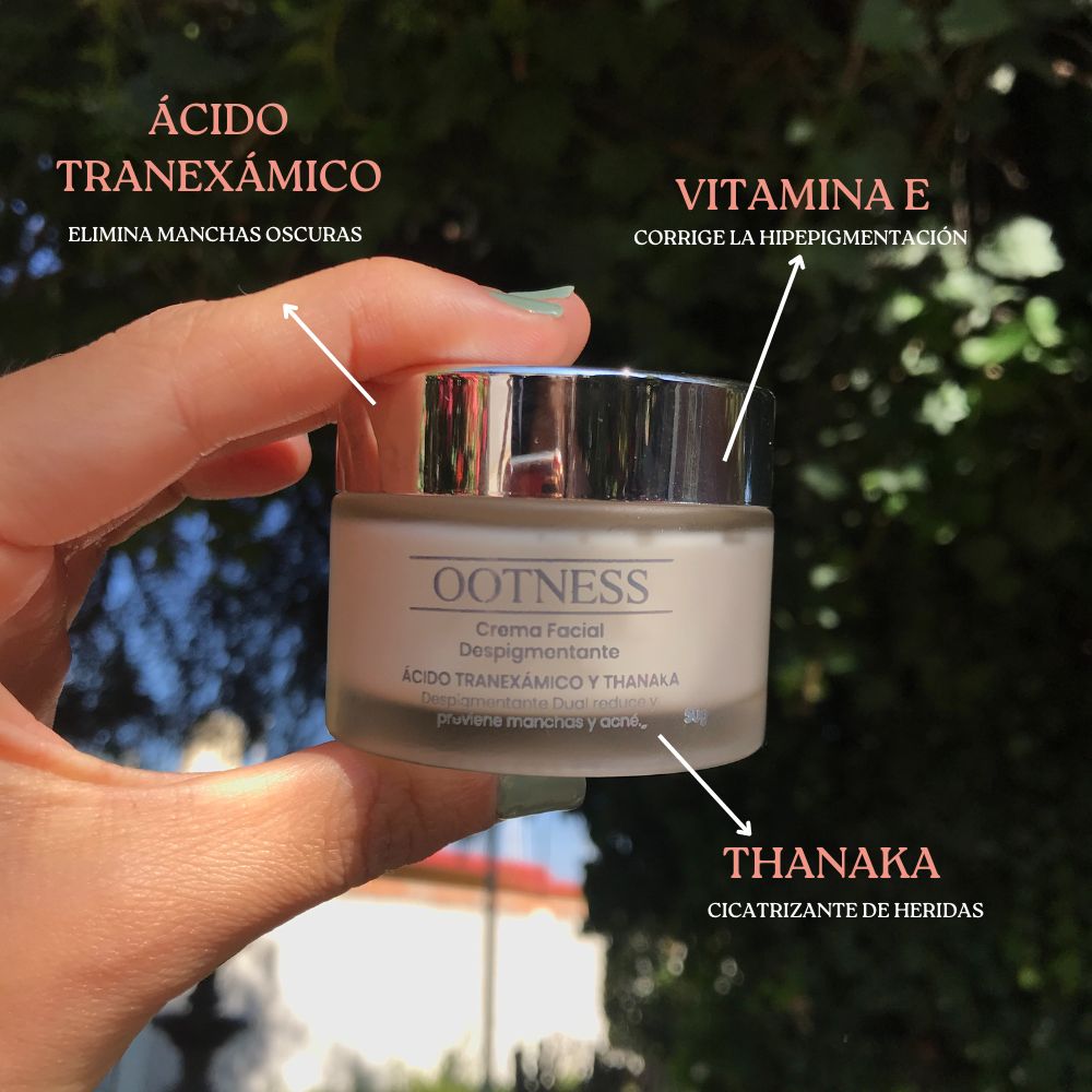 Despigmentante Anti-acne. Piel Libre de Manchas y Acné. Controla el Paño y la Melasma. Sellador Natural y Protección Solar