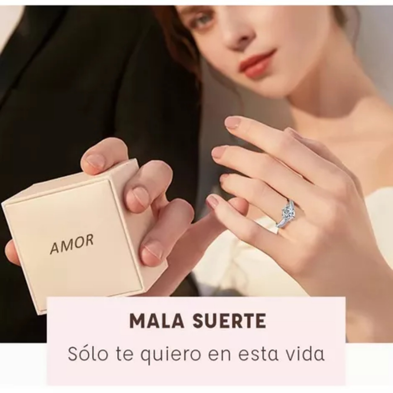 Anillo De Promesa Plata 925 Hombre Y Mujer Ajustables 2 En 1