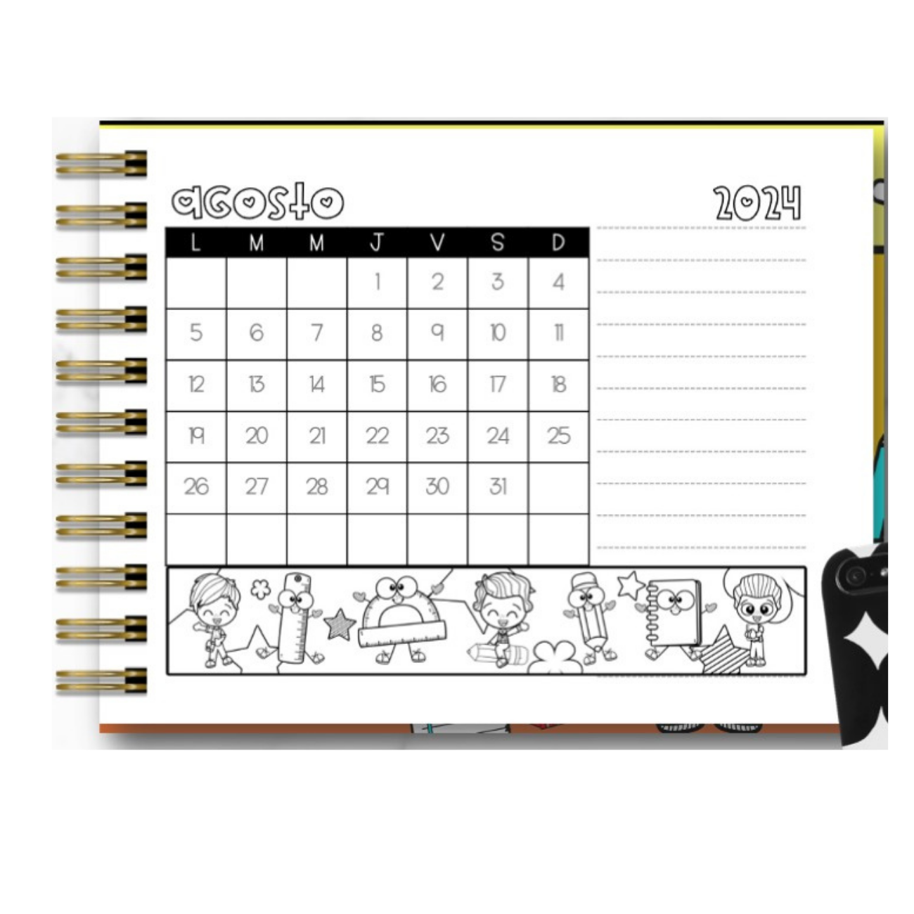 Agenda Docente Animada 24 - 25 Mod. Varios 06