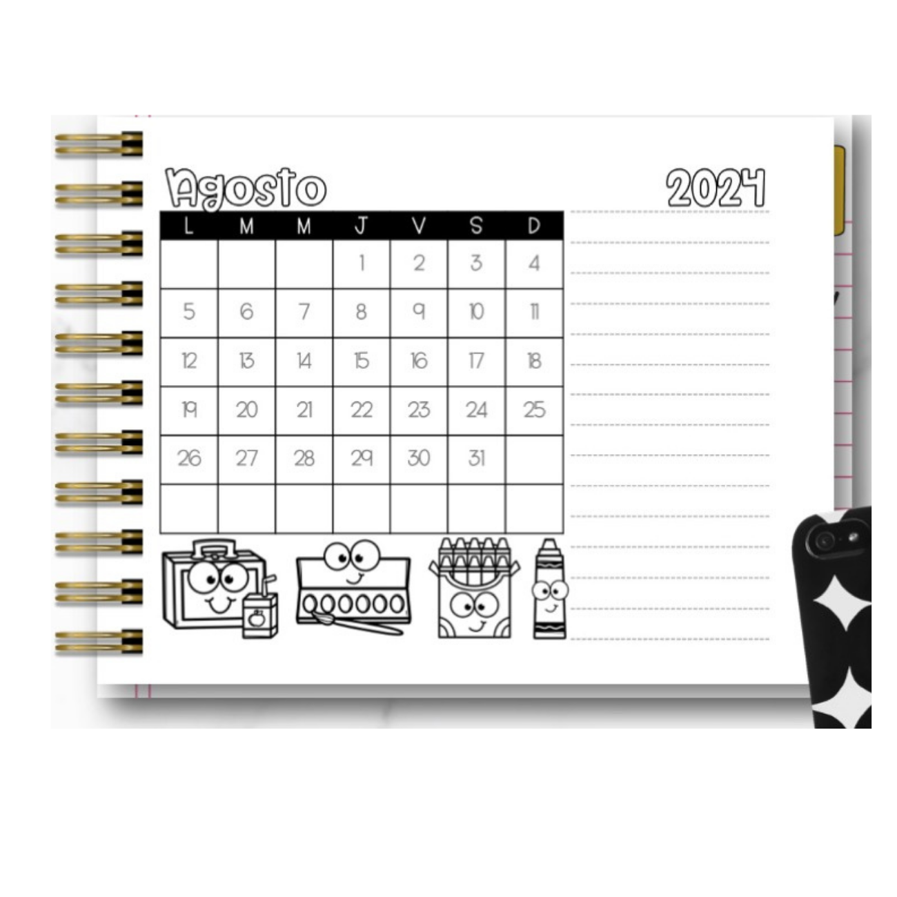 Agenda Docente Animada 24 - 25 Mod. Varios 07