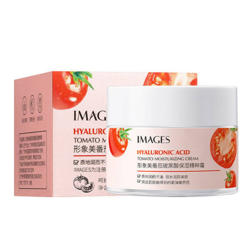 Crema Facial Aclarante Despigmentante con extracto de tomate y ácido hialurónico.