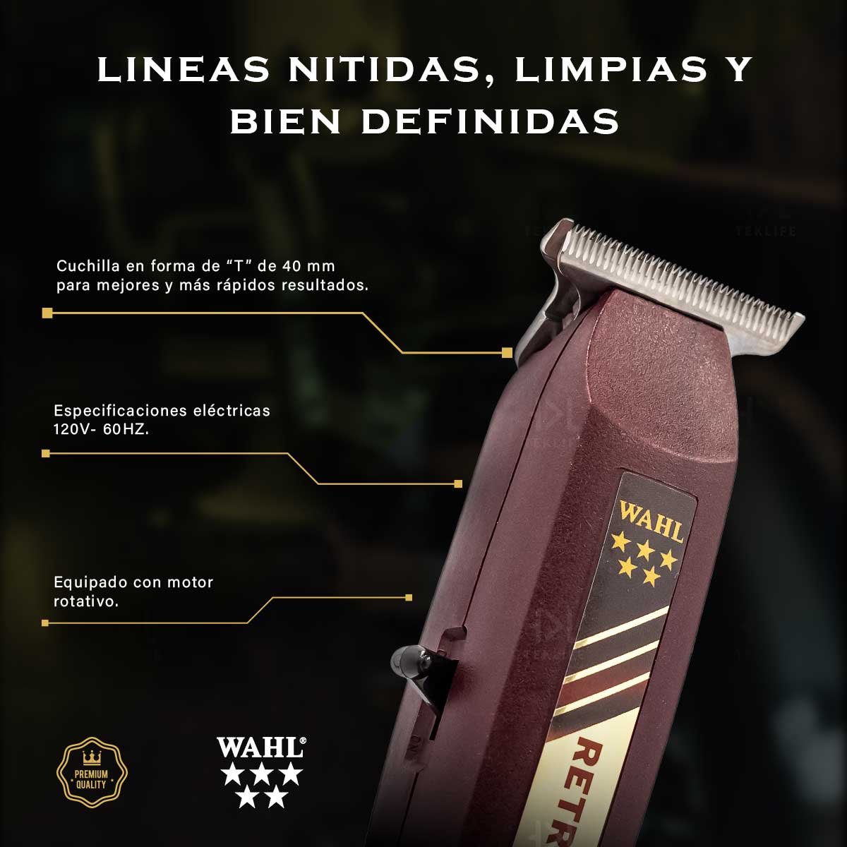 Wahl Terminadora Recargable Retro T-cut Profesional