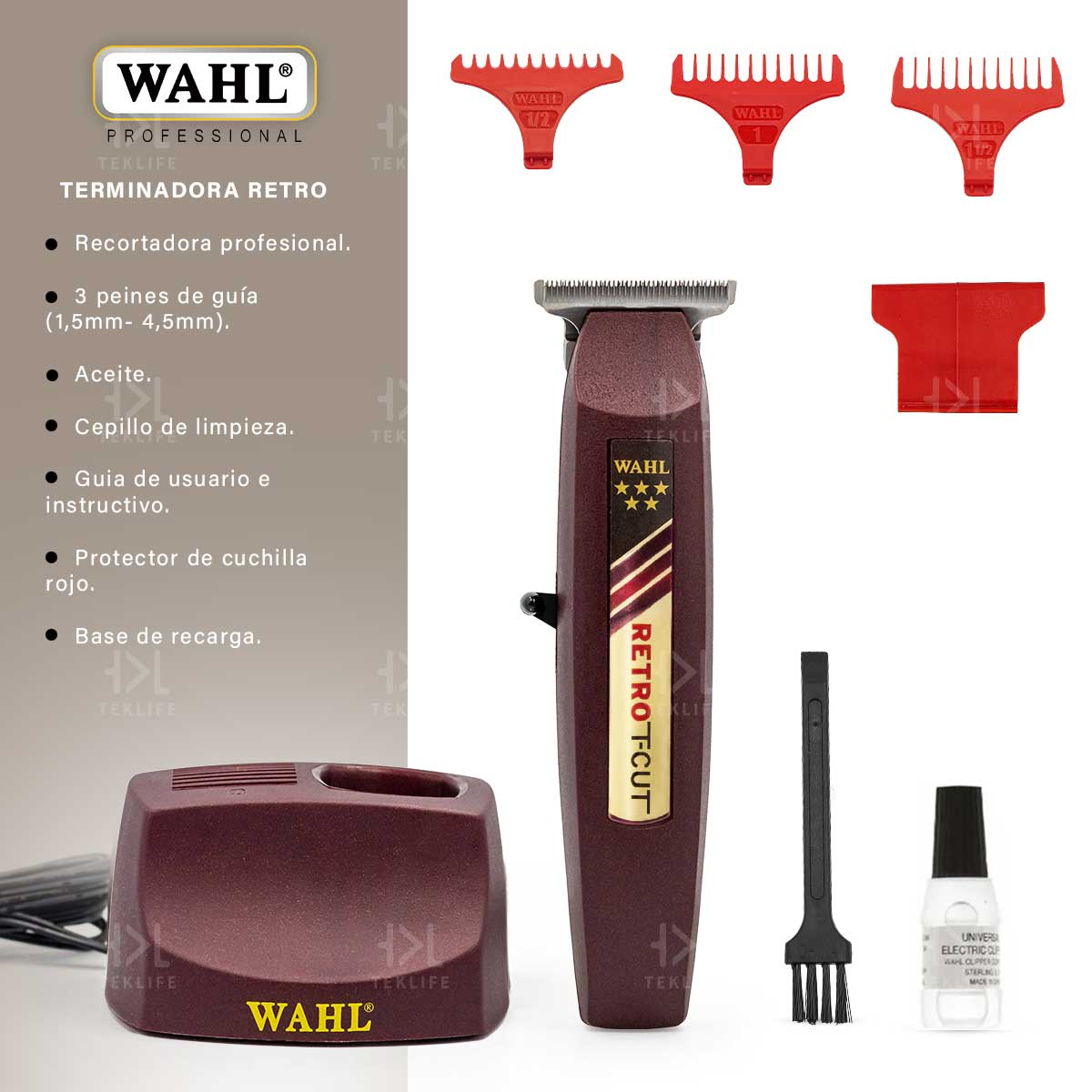 Wahl Terminadora Recargable Retro T-cut Profesional