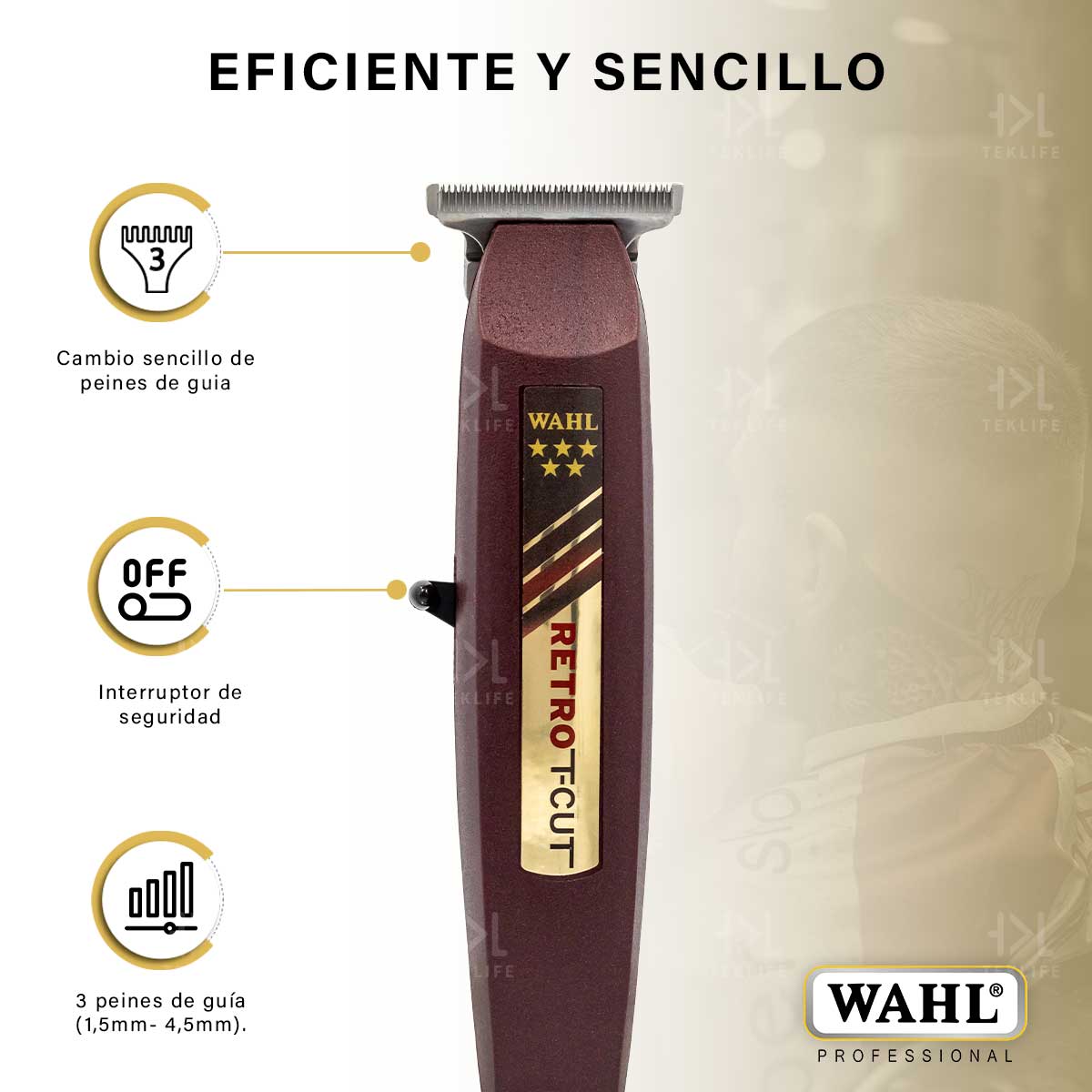 Wahl Terminadora Recargable Retro T-cut Profesional