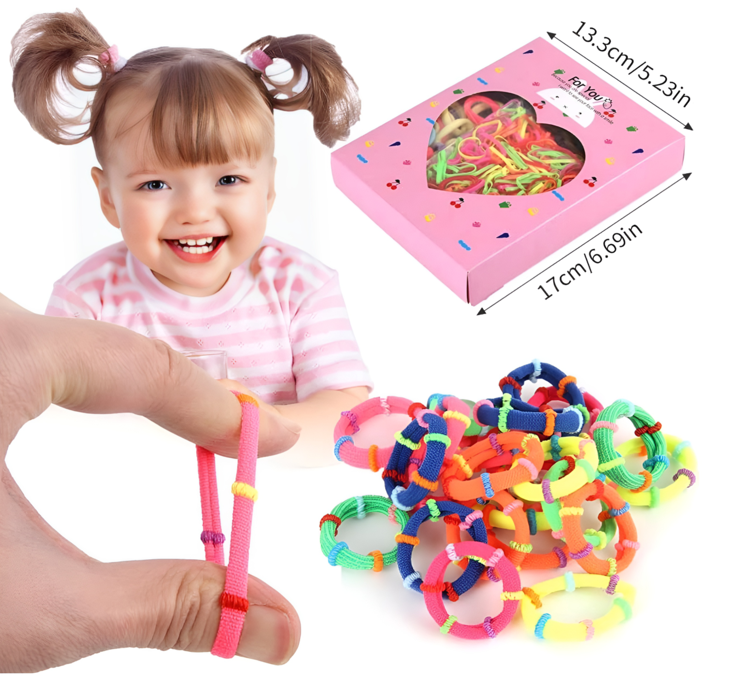 Kit 780 Piezas Ligas Y Accesorios De Cabello Para Dama Moda