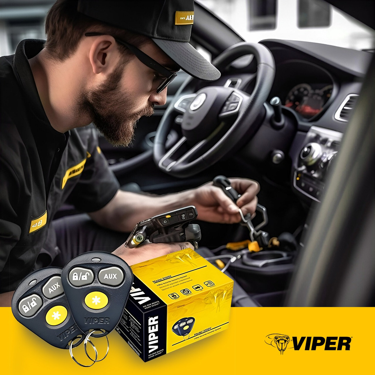Alarma Viper De Seguridad Profesional 3100v 3 Botones 1 Vía