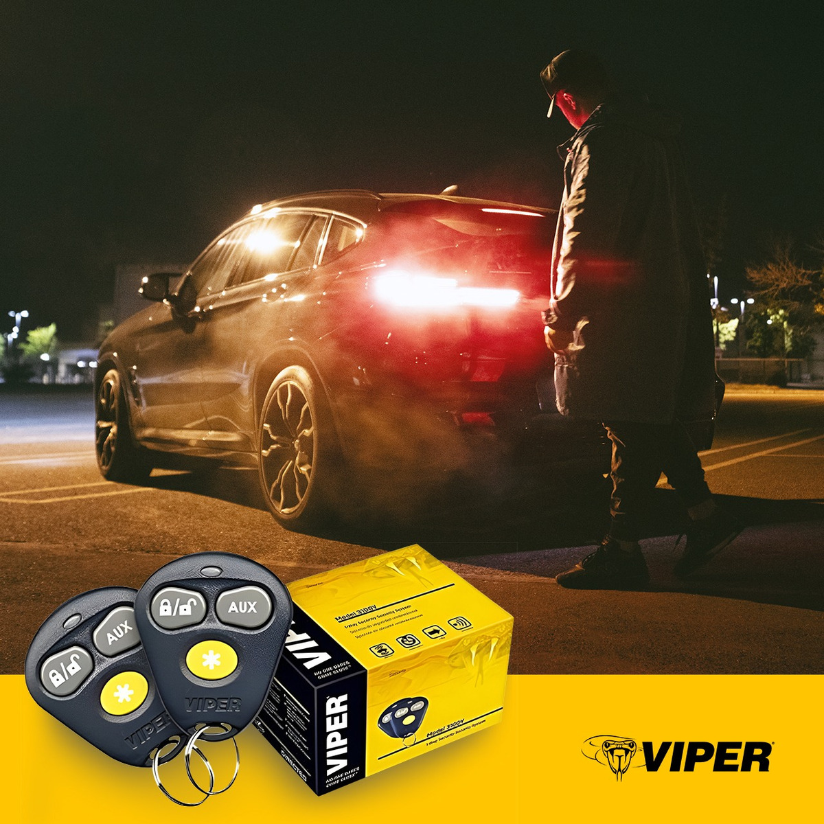 Alarma Viper De Seguridad Profesional 3100v 3 Botones 1 Vía