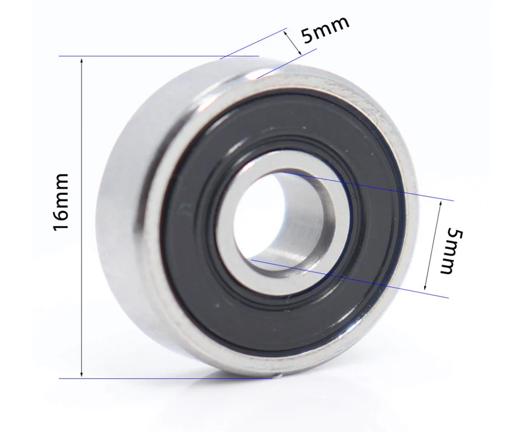 Balero Rodamiento 625 2rs Paquete Tubo 10 Piezas 5x16x5 Mm