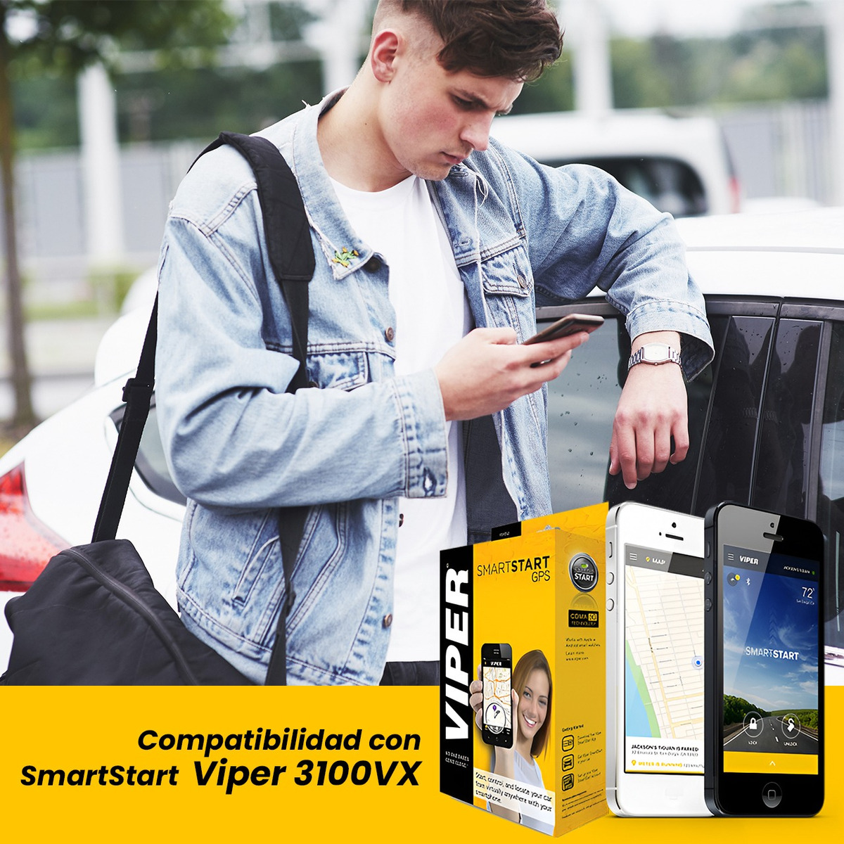 Alarma Viper De Seguridad Profesional 3100v 3 Botones 1 Vía