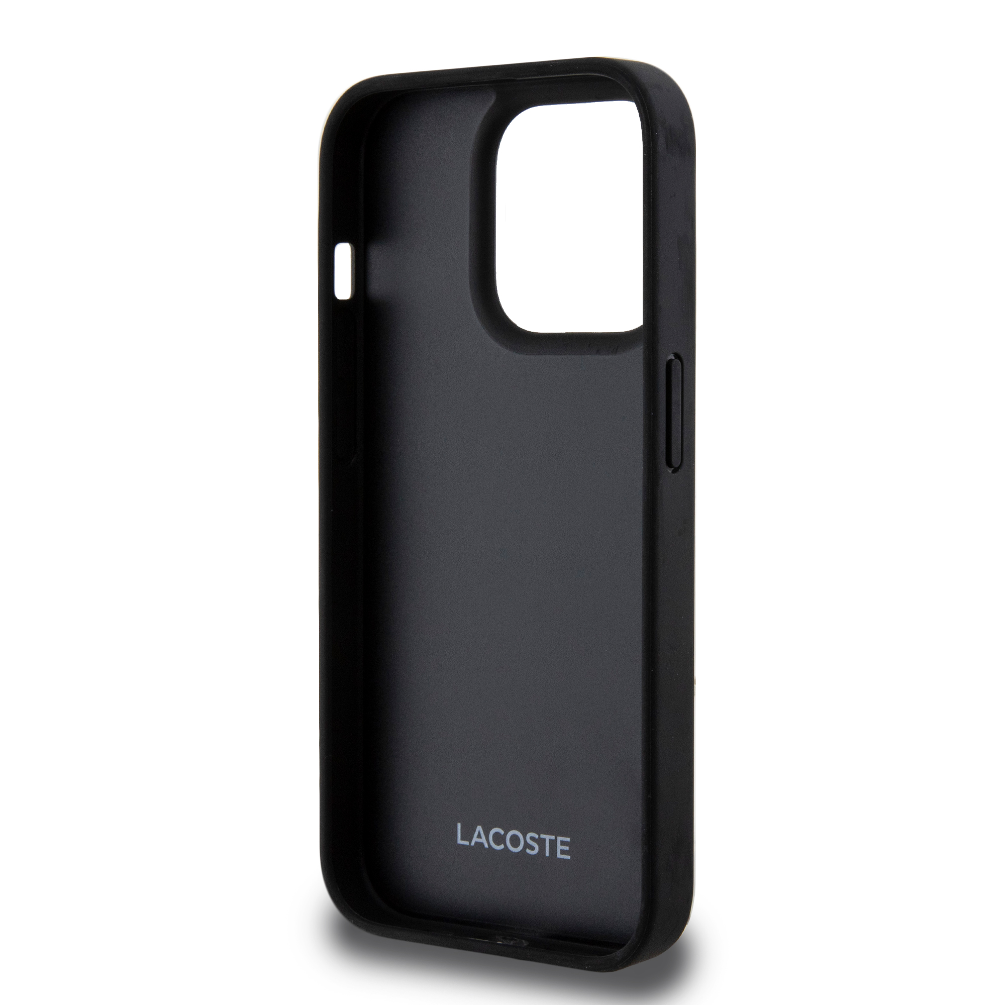 Funda Lacoste de PU Tarjetero para iPhone 15 Pro Negro