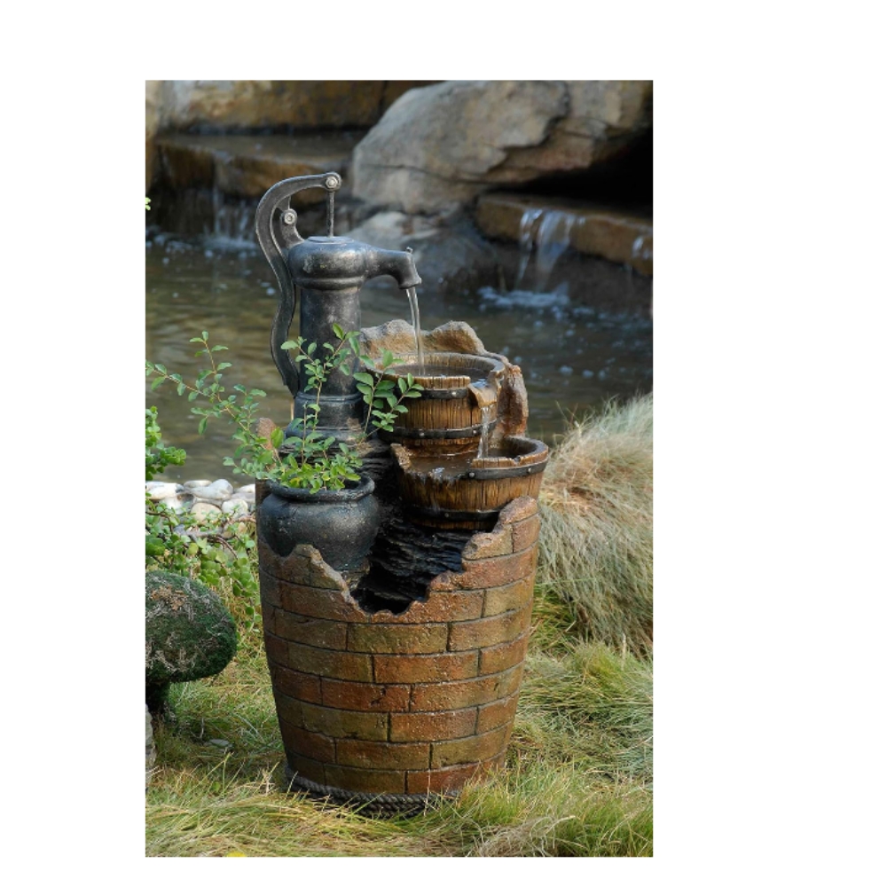 Fuente decorativa interior exterior cascada relajante 