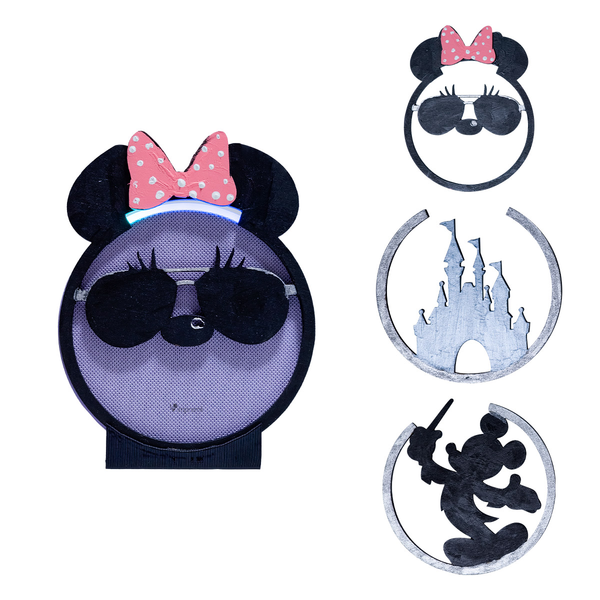 Base para Alexa Echo Pop tipo Mickey Impremli