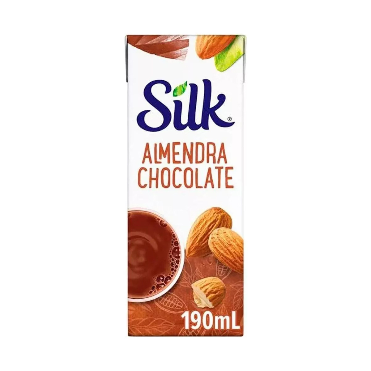 Bebida Vegetal Silk Almendra Chocolate 20 Pzs de 190 ml c/u