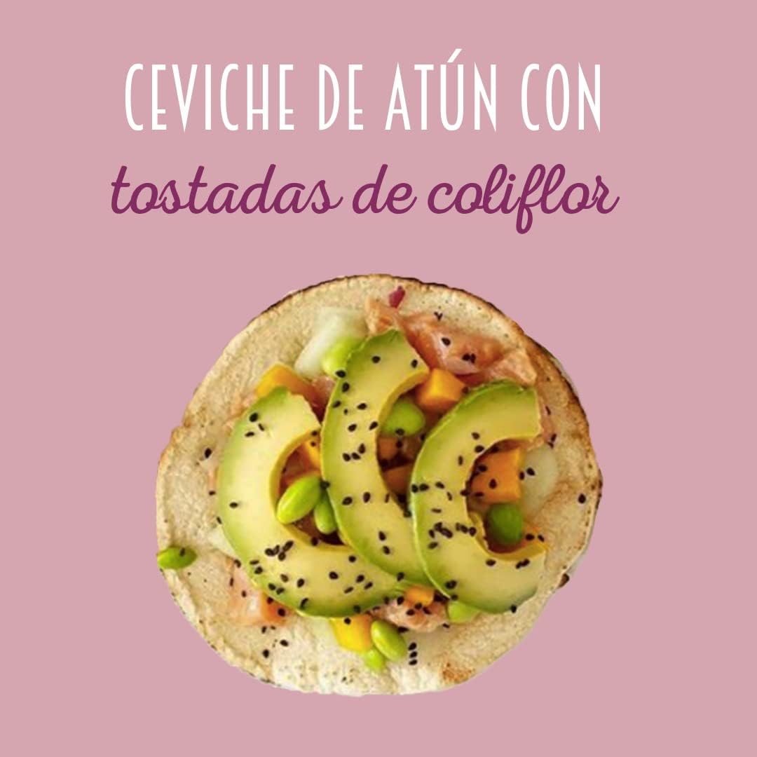 CINCA Tostadas de Coliflor Saludables Sin Conservadores, Sin Grasas Trans, Sin Gluten, Vegano, 3 Paquetes de 156g.