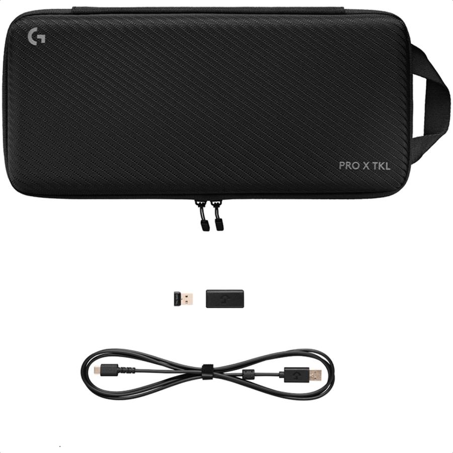 Teclado Logitech G PRO X TKL Mecanico Switch GX Brown RGB Inalambrico Blanco Gamer 920-012143