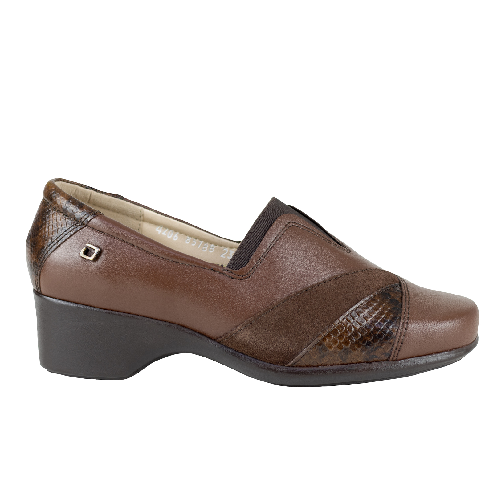 Zapato De Tacón Moda Dama Clasico Semivestir Onena 4206 Café